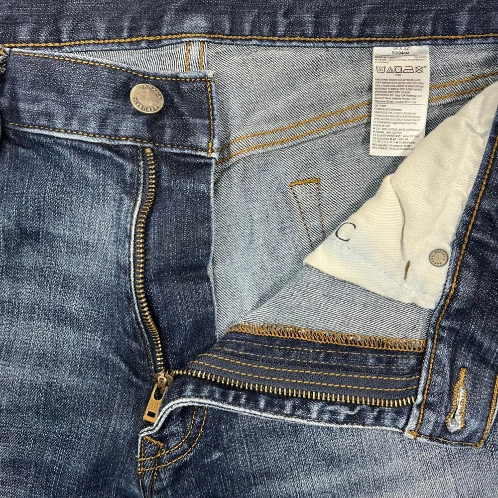BANANA REPUBLIC Bootcut Jeans Mens 34x32 Blue Good Stretch Denim Western Casual